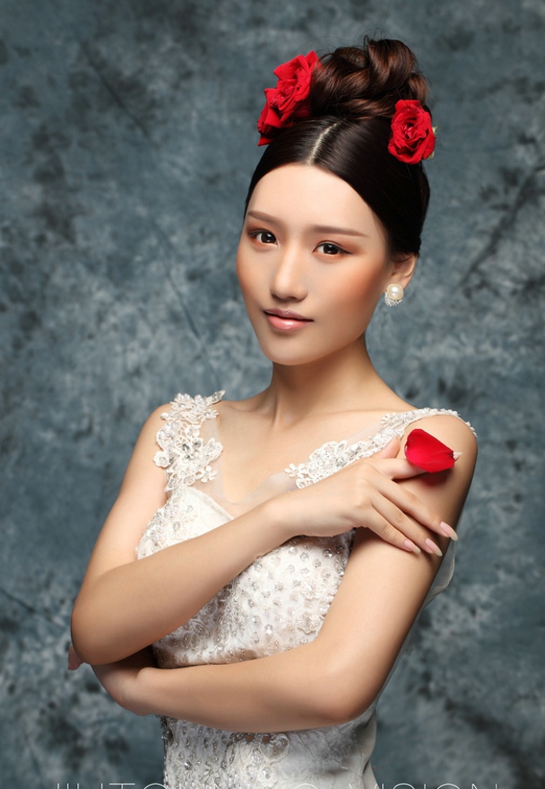 优美的花仙子让你犹进梦境唯美清新写真照	,清纯美女,