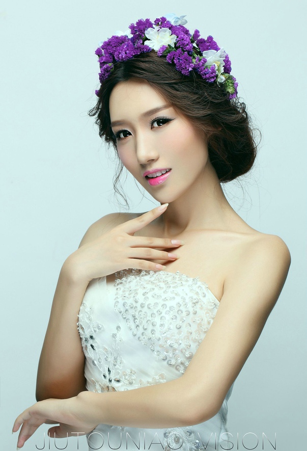 优美的花仙子让你犹进梦境唯美清新写真照	,清纯美女,