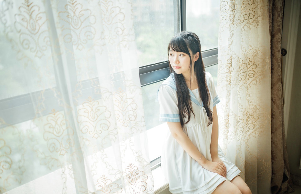 可爱少女居家私房照写真图片下载,清纯美女	,