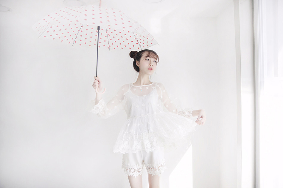 粉嫩少女俏皮可爱唯美小清新唯美写真	,清纯美女,
