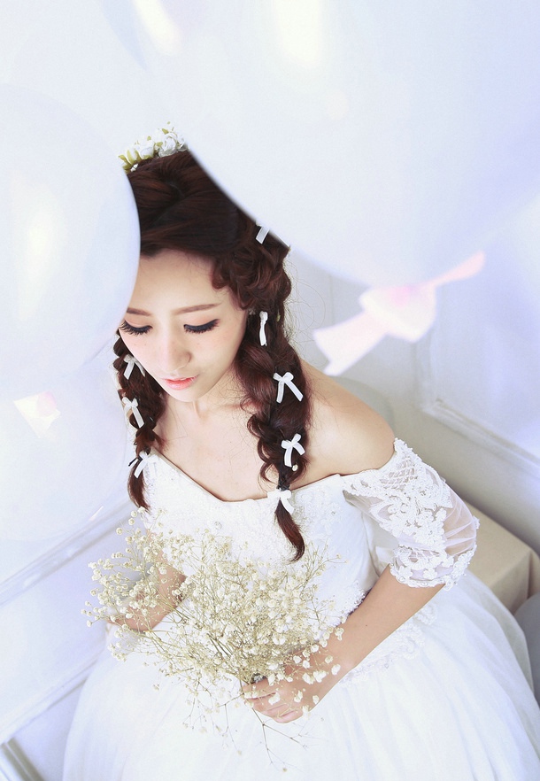 优美的花仙子让你犹进梦境唯美清新写真照,清纯美女,